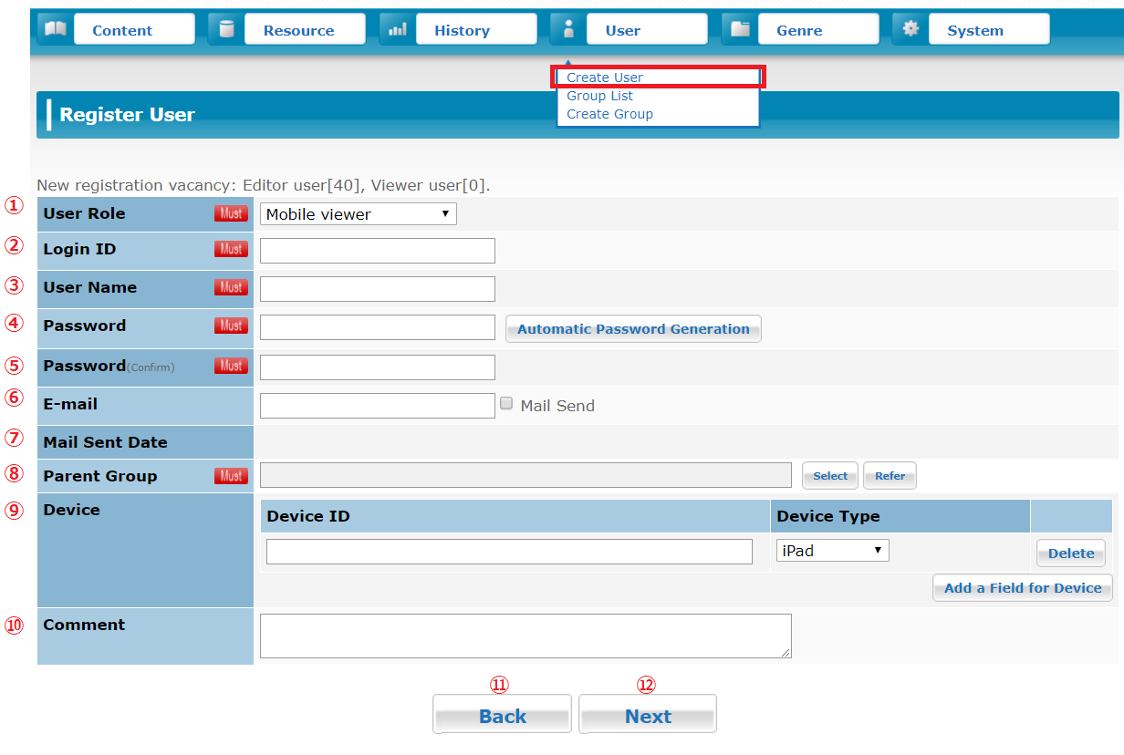 3.Explanation of User Interface Functions – SMART CATALOG Help Site